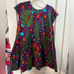 Colorful Cousin Earl Cactus Print Dress size Medium